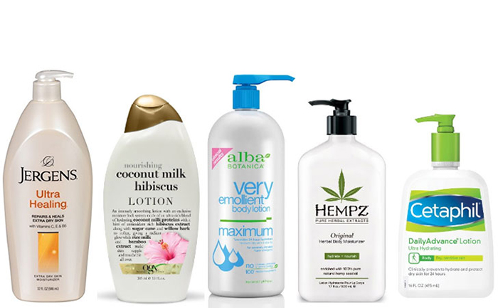 Body-Lotions in Bottles