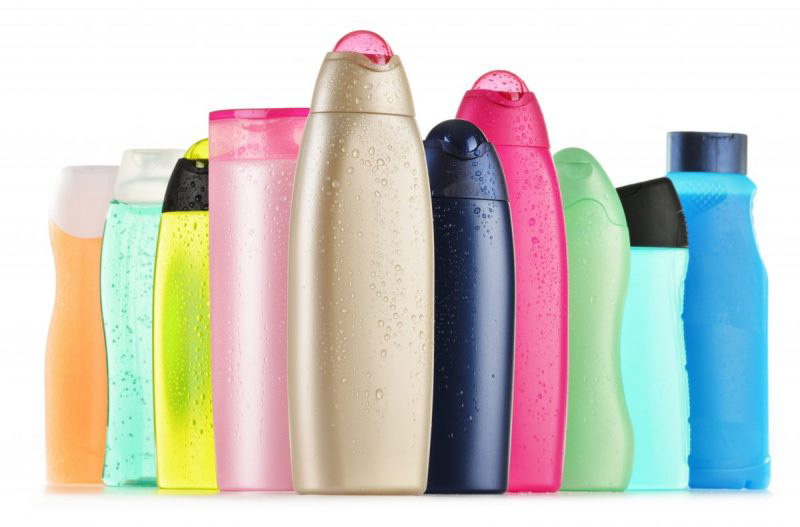 common packaging shampoo containers